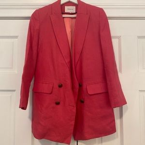 EMERSON FRY Double Breasted Linen Jacket Blazer